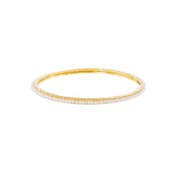 Al Sulaiman Jewellers 21K Gold Bangle with Pearl
