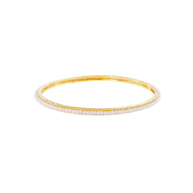 Al Sulaiman Jewellers 21K Gold Bangle with Pearl