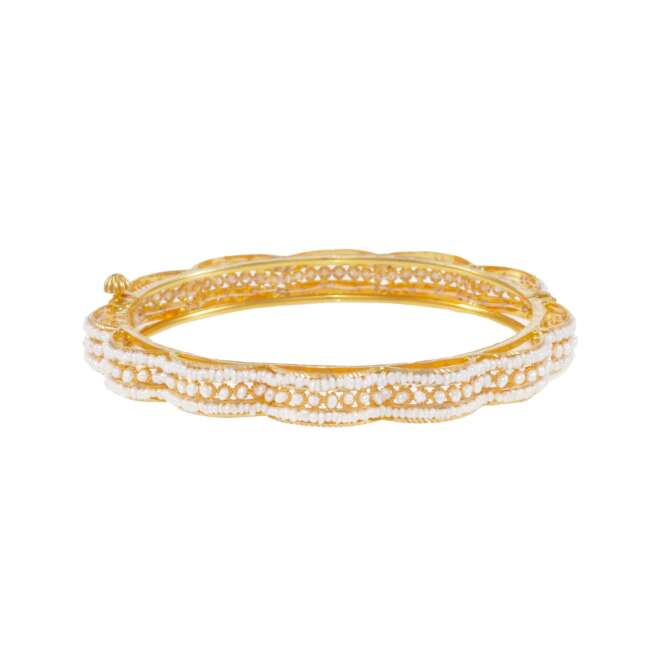 Al Sulaiman Jewellers 21K Gold Bracelet with Pearl