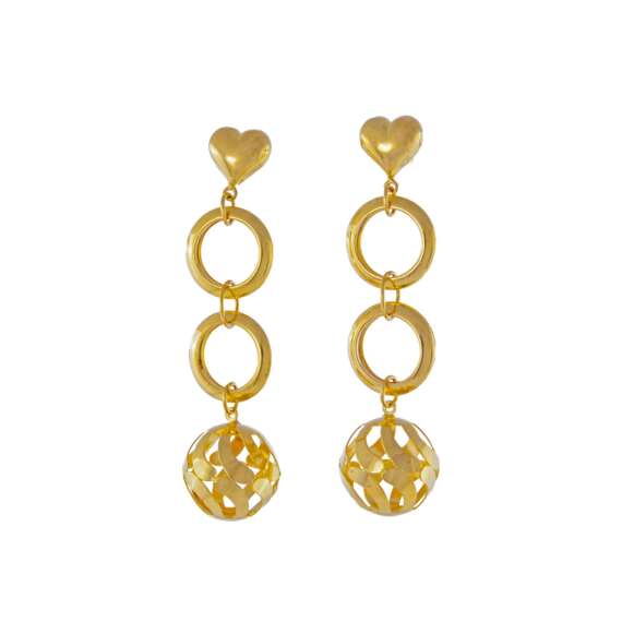 Al Sulaiman Jewellers 21K Gold Earrings