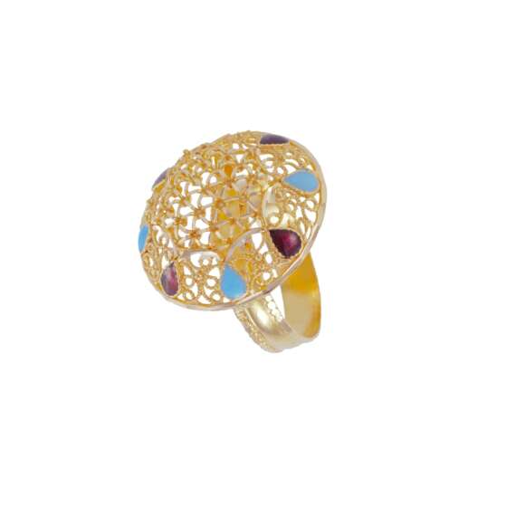 Al Sulaiman Jewellers Mina color 21K gold ring