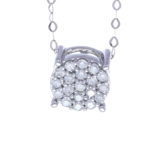 Al Sulaiman Jewellers 18K White Diamond Pendant