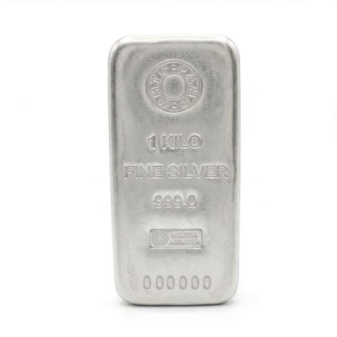 1 kg Fine Silver Bar 999.0 MMTC PAMP