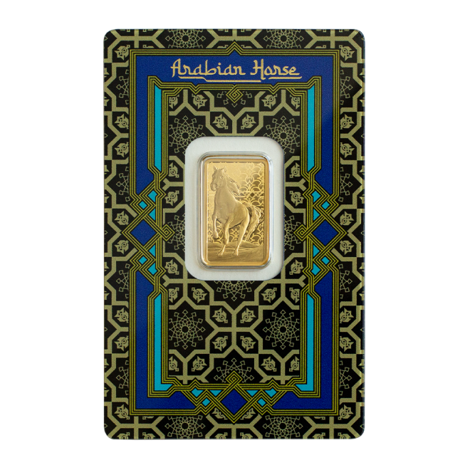 5g 999.9 Arabian Horse Pamp Gold Bar