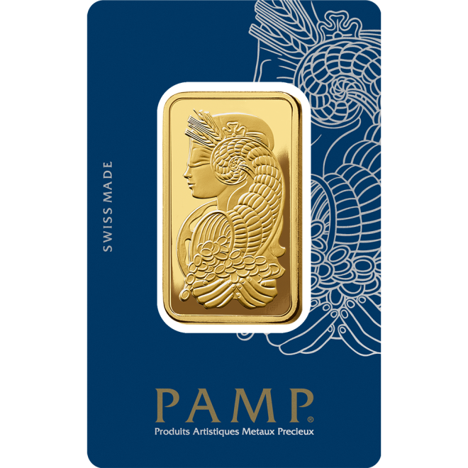 3 Tolas 999.9 Lady Fortuna Pamp Gold Minted Bar