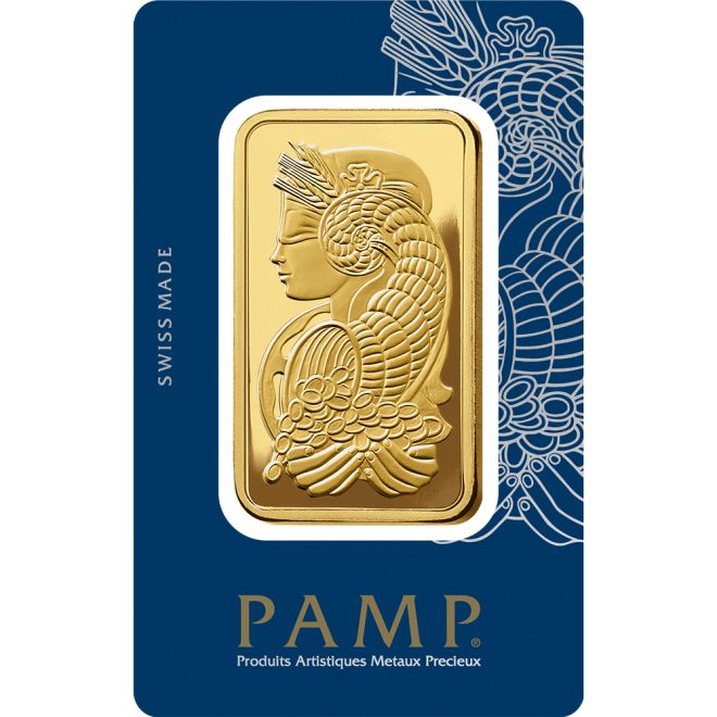 5 Tolas 999.9 Lady Fortuna Pamp Gold Minted Bar